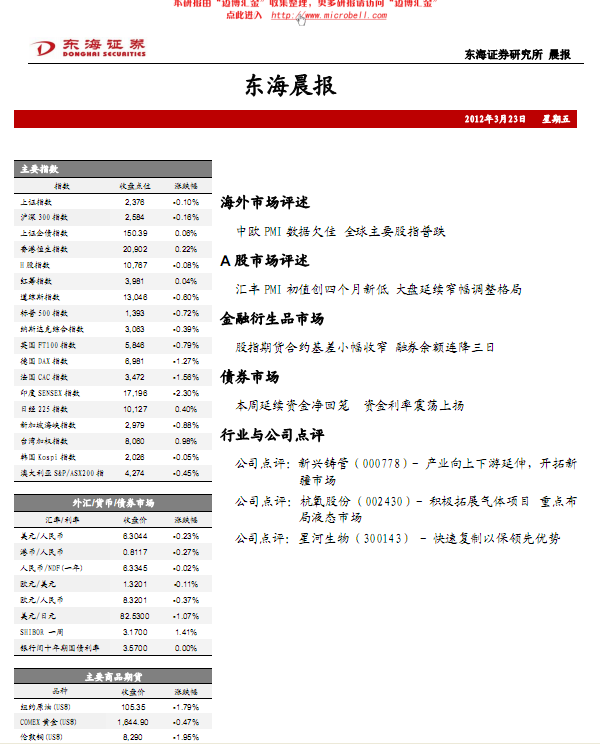 东海证券-晨会报告